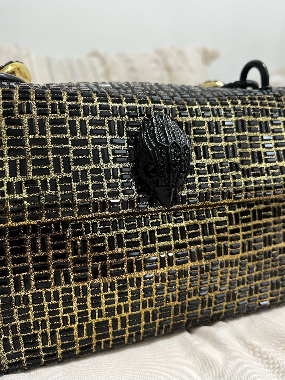 Kurt Geiger Black and Gold Crossbody Bag - Women Bags - Picture 6 of 17